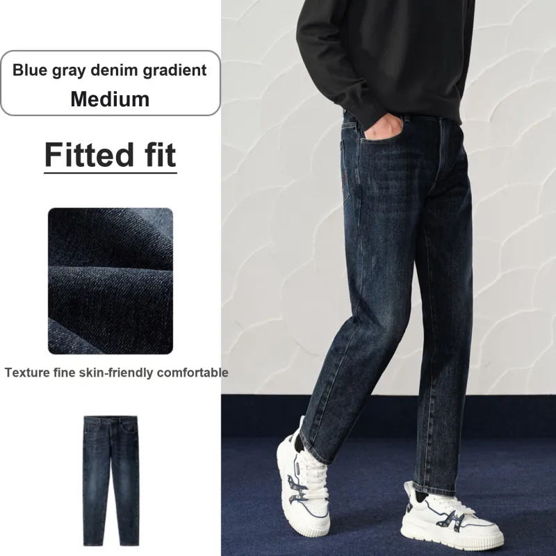 HLA Jeans Men Blue Gray Denim Gradient Medium 6C-3