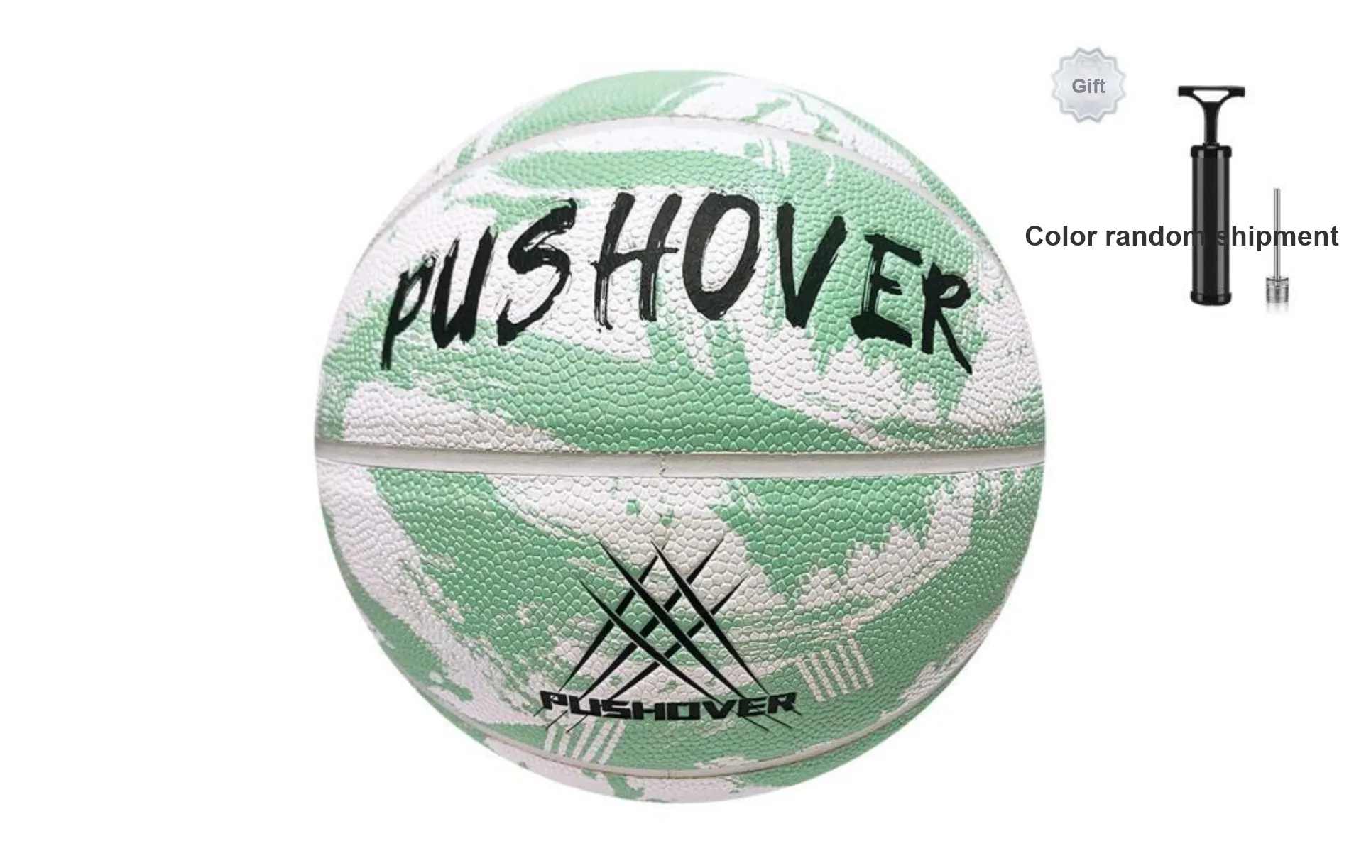 PUSHOVER PU Basketball Size 7 Training Unisex