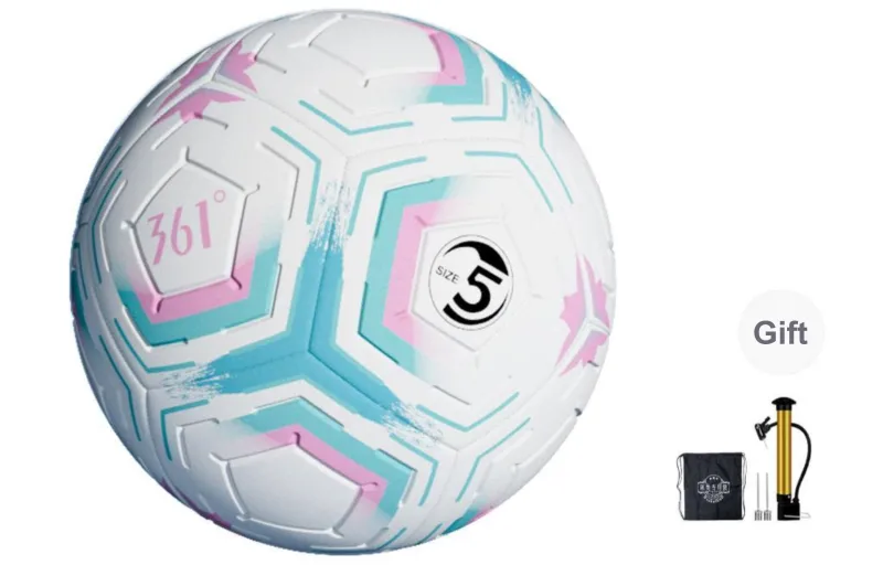 361° Size 4 Size 5 Soccer PVC Machine Stitched Soccer Ball Unisex-8