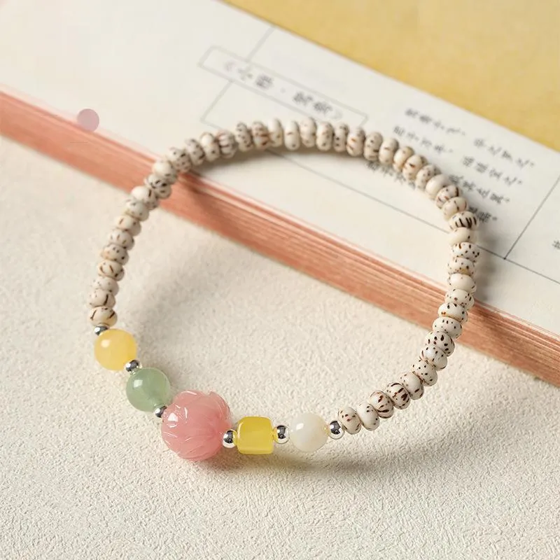 The Years Are Quiet Star Moon Bodhi Seeds Bracelets Unisex-3