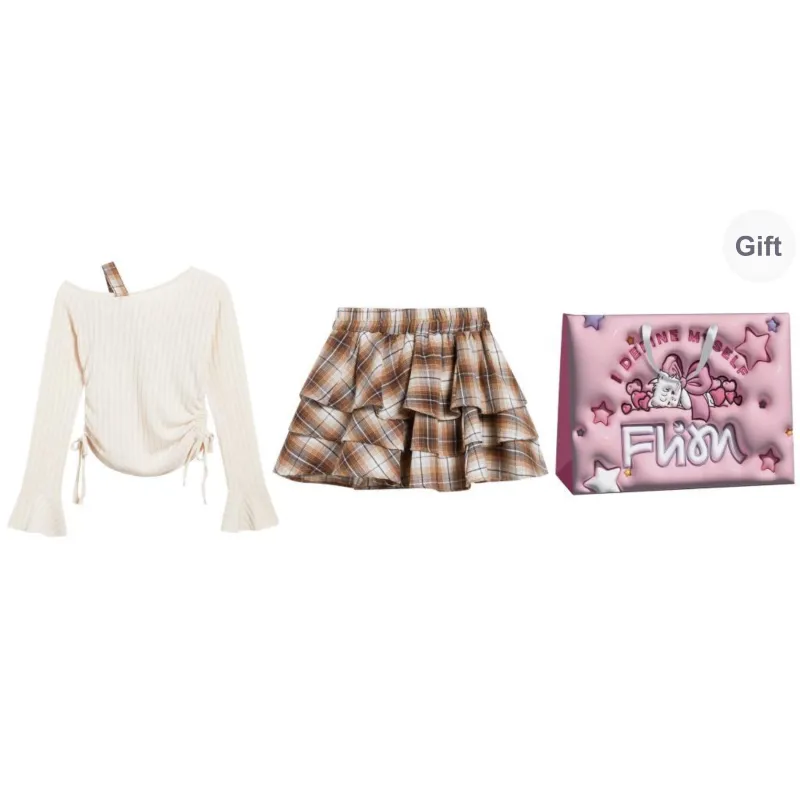 FLIM Two Piece Skirt Sets Women's-3