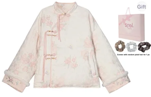 Snbl Абрикос Coat Женские Пуховики