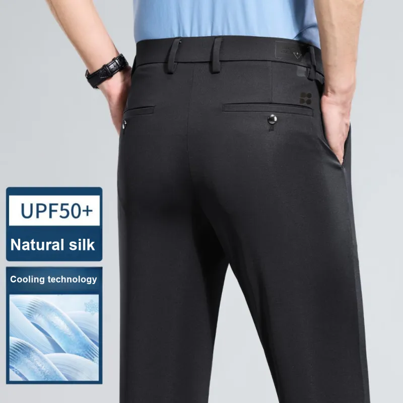 Red bean Suit Trousers Men-11