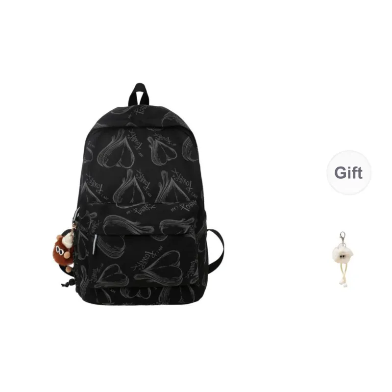 CAREELL Nylon Backpack Unisex White/Black-18