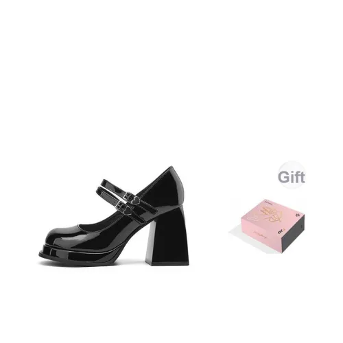 Daphne Грубый каблук Туфли Мэри Джейн 9,3 см Женские