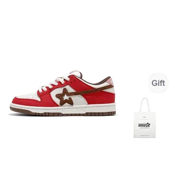 RIPSTAR SKBD Low Slip Resistant Shock Absorbers Skateboard Shoes Unisex Bacon Color Scheme