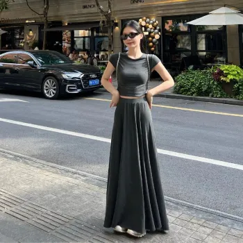 FLIM Skirt Set Women's Dark Gray