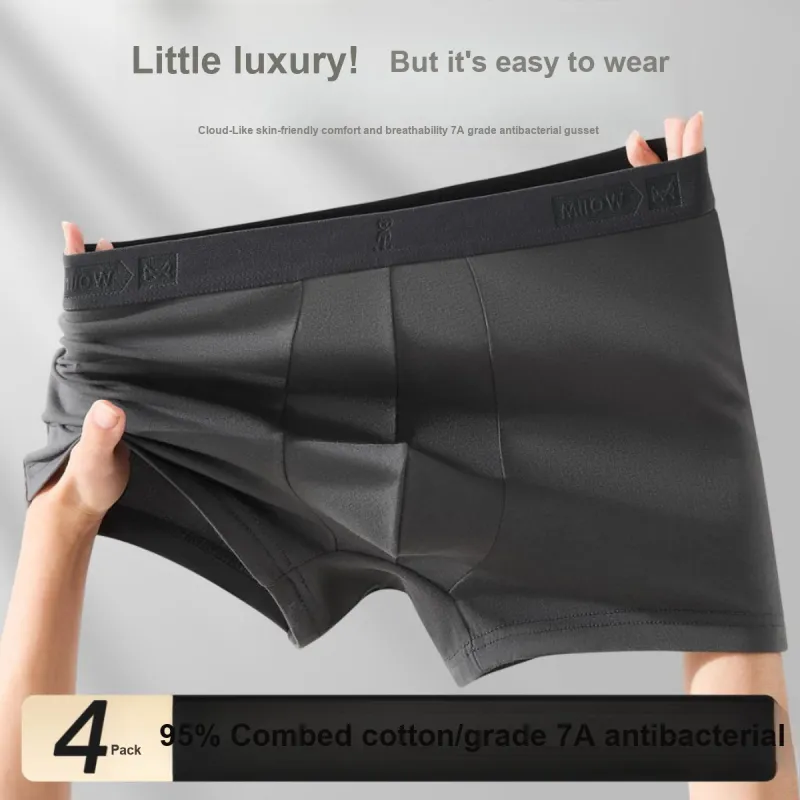 MIIOW Underpants Men's Gift Box Set Of 4 Mixed Color-1