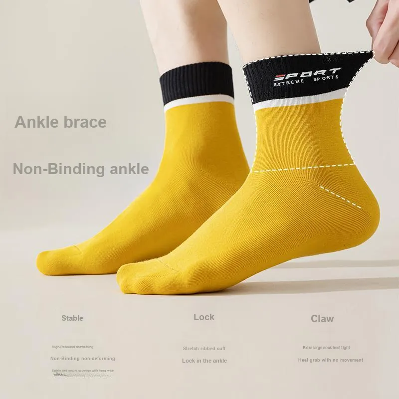 Lan Miao Mid Calf Socks Men 5 Pack-5