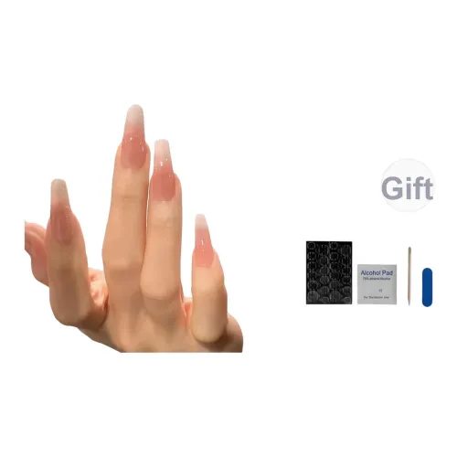 OUYUJI Ручной работы Готовый товар Съемный False Nail Средний LADDER Кожа Градиентный стиль Instagram