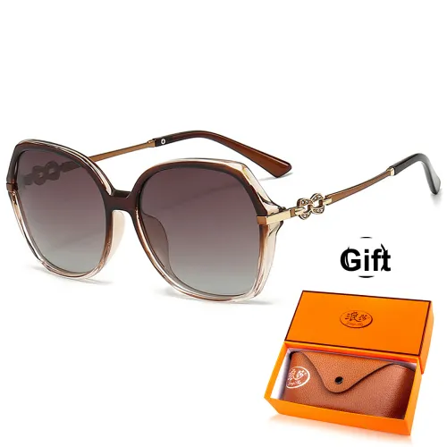 Lanza Oval Sunglasses With Polarized Lenses Women's