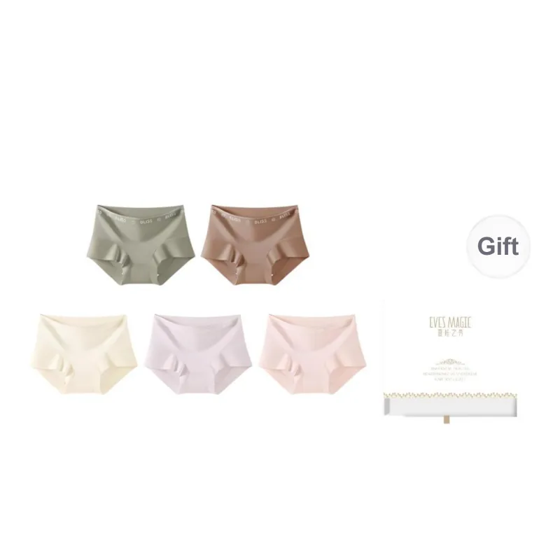 XIA.WA.ZHI.XIU Underpants Women's Shopping Bag 5 Pack-6