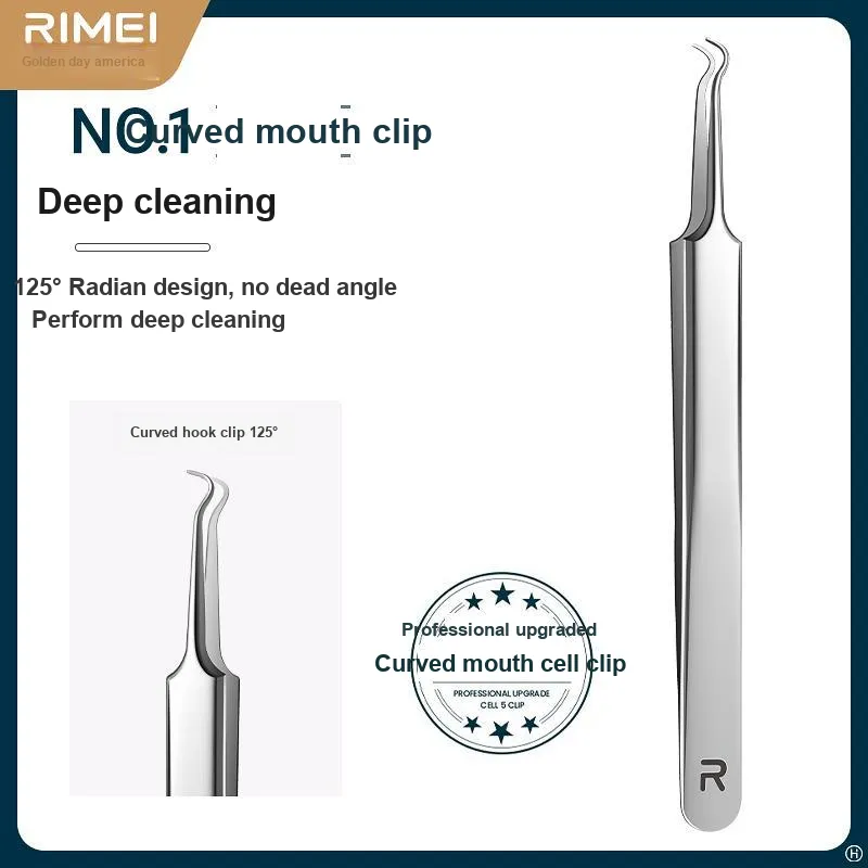 RIMEI Cellular Blackhead Extractor And Ultra Fine Pore Needle Set High Precision For Salons Tongs-0