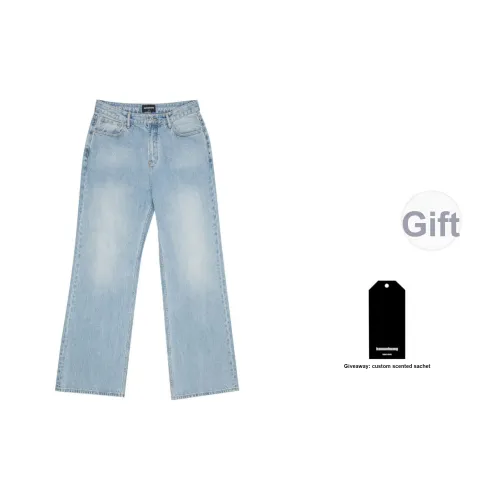 Haonanhuang Синие Унисекс Джинсы