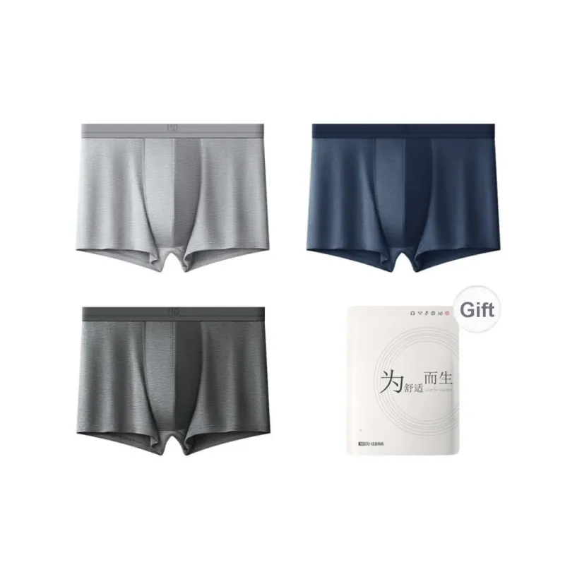 Red Bean Underpants Men's Shopping Bag 3 Pack-3