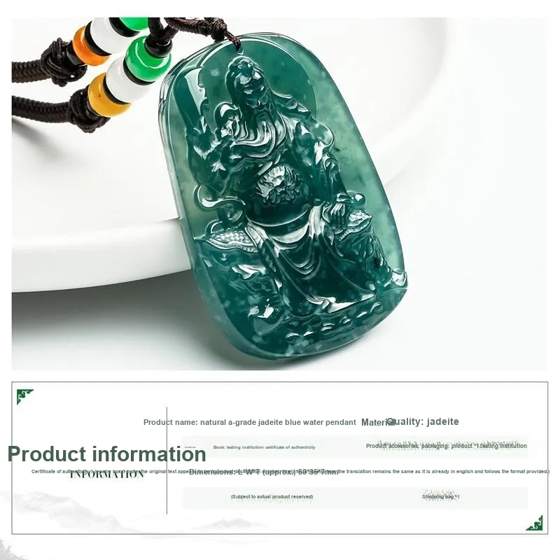 PEARL QUEEN Glutinous Jade Jadeite Pendants Unisex-1
