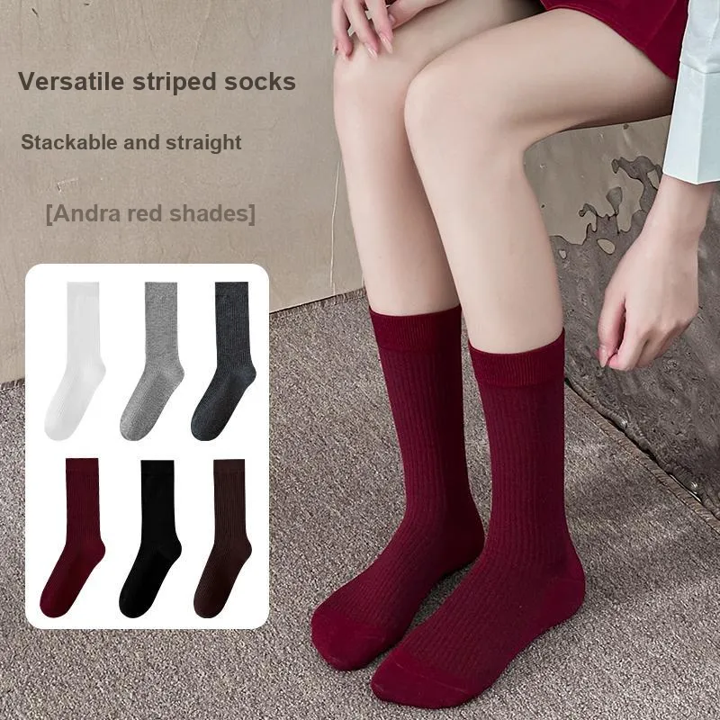 Lan Miao Knee High Socks Women's Combo Set-2