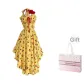 Tropical Cherry (Yellow Lace-Up Dress)