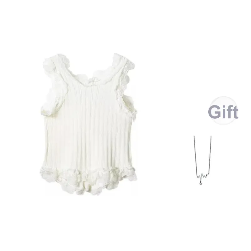 Tank Top Women's Pure White Color-3