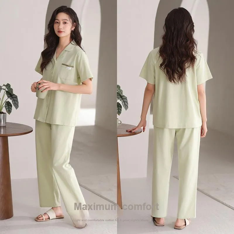 XIA.WA.ZHI.XIU Pajama Set Women's Gift Box Set Matcha-5