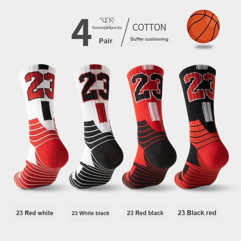 MIIOW Mid Calf Socks Men's 4 Pack-1