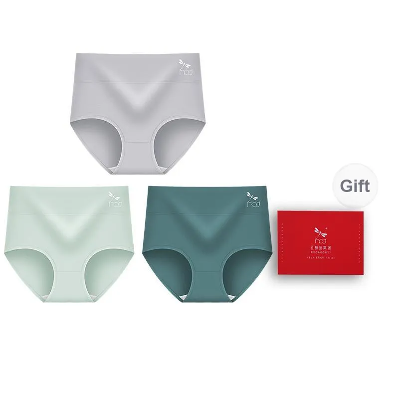RED DRAGONFLY Cotton Panties Women's 3 Pack Gift Box Set-8