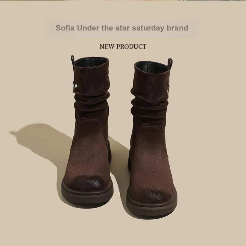 SAFIYA Ankle Boots Women's Black/Brown-9
