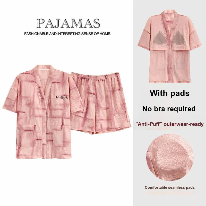 The Story Of The Flower Season Pajama Set Women's Dark Pink-2