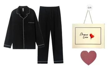 DAMOS·LOVE Pajama Set Men's Gift Box Set Black