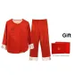 Red (Long-Sleeved Top+Pants)