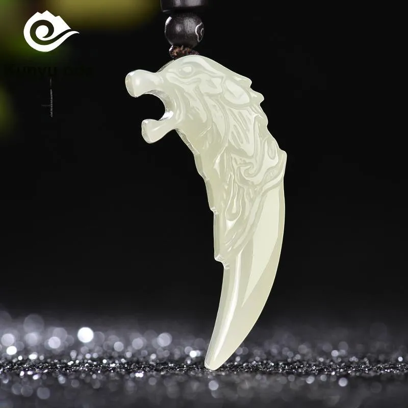 KUNYUYAO Pendants White Jade/Pale Greenish White Jade Unisex-1
