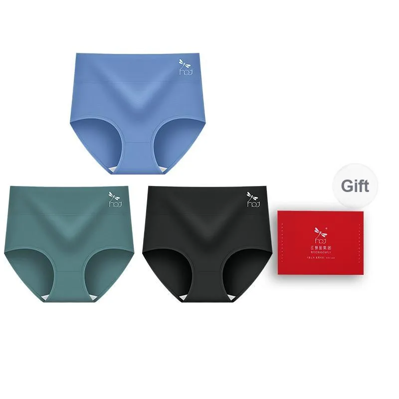 RED DRAGONFLY Cotton Panties Women's 3 Pack Gift Box Set-10