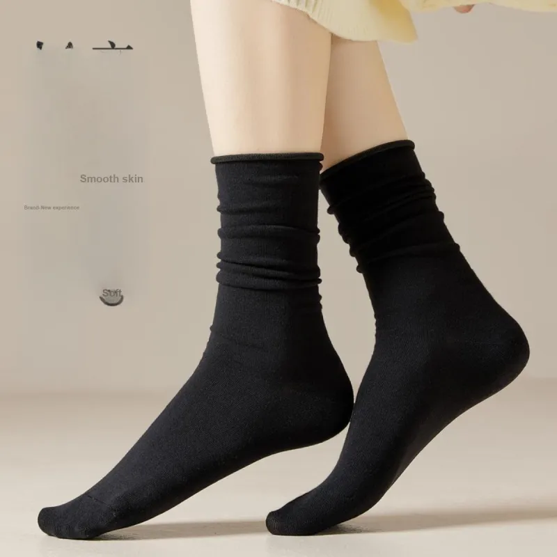 MIIOW Mid Calf Socks Women's 5 Pack-5
