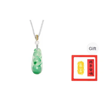 Chongqing Gold Store African Emerald Jade Necklaces Unisex