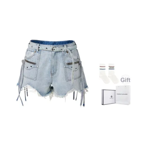 Charlie Luciano Джинсовые шорты Женские Blue