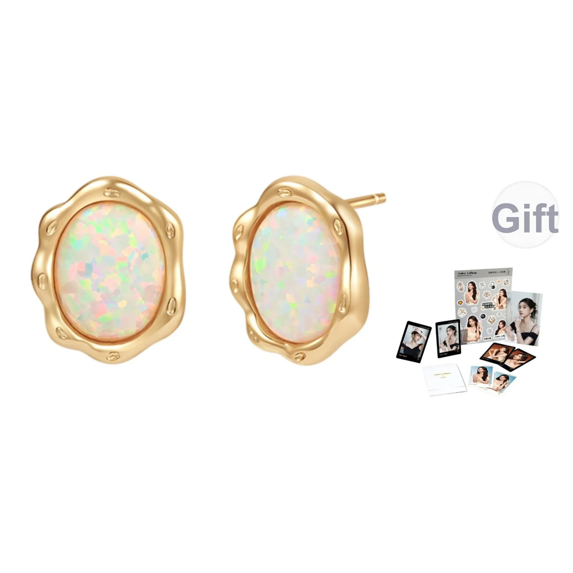 Amber Lollipop 925 стерлинговое серебро эксклюзивная роскошь улучшенный элегантный дизайн серьги-гвоздики коробка женские