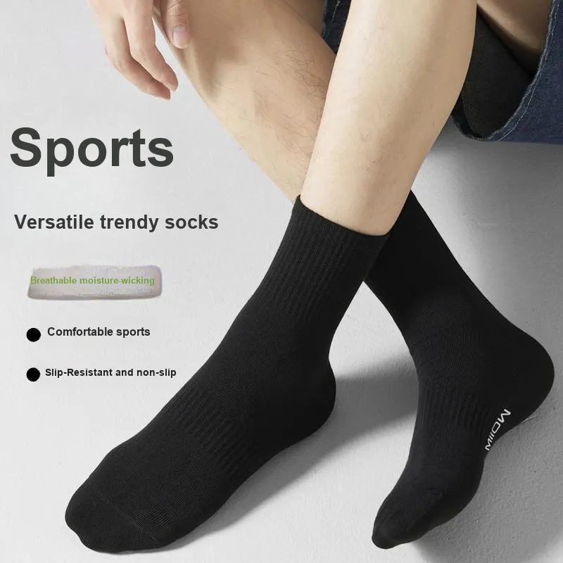 MIIOW Knee High Socks Men's 5 Pack-1