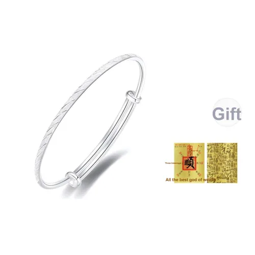 Bear Silversmith 999 Fine Silver Sterling Silver Bangle Women's