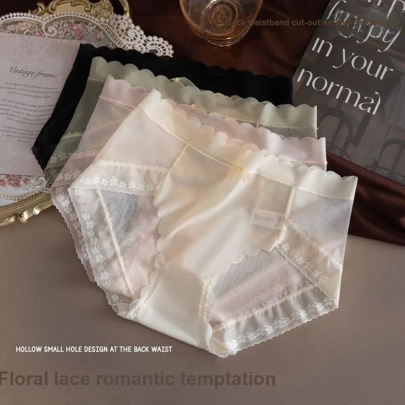 Flowers In Water Underpants Women's 4 Pack-19
