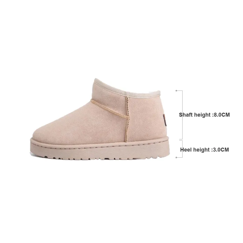 Warrior Warm Wear Resistant Height Increasing Snow Boots Women's Light Khaki-4