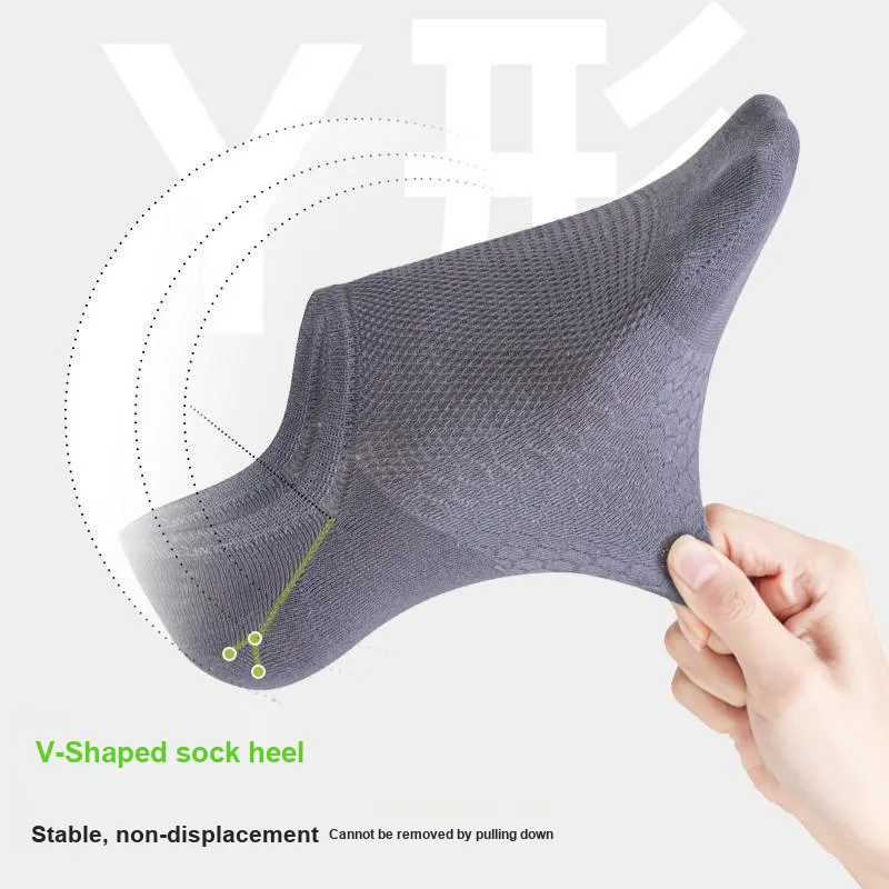 MIIOW No Show Socks Men's 5 Pack-3