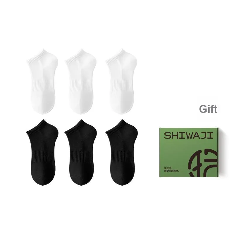 SHIWAJI No Show Socks Spring Summer Unisex 6 Pack-3