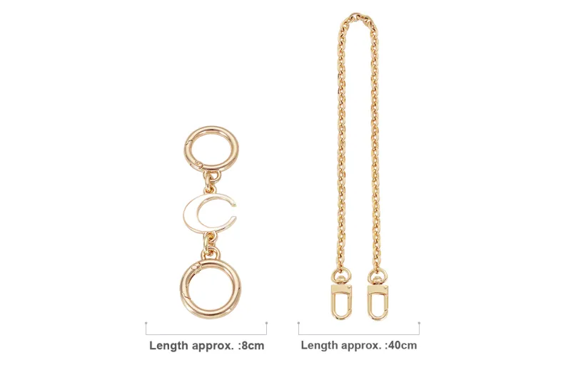 GUYI Metal Bag Accessory Bag Strap Women's Gold Tone-56