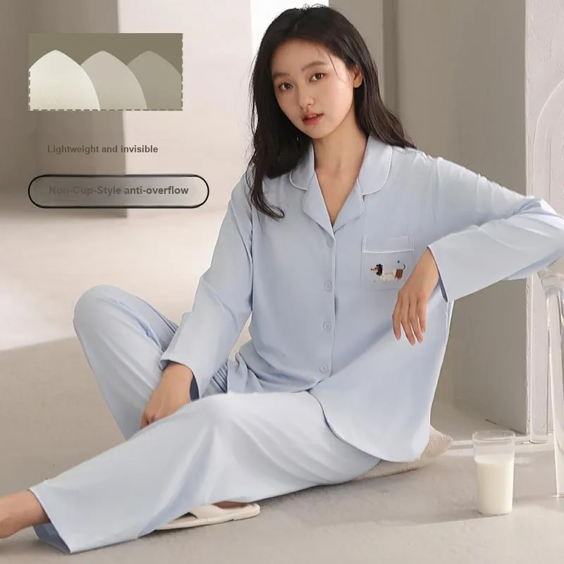 White Ran Women's Pajama Sets-11