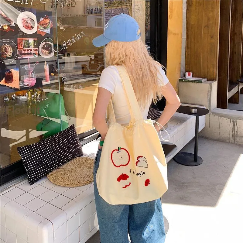 CORE BIRD Canvas Shoulder Bag Women's Multicolor-17
