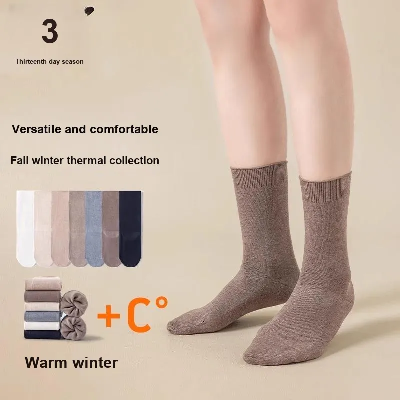 Thirteen day Season Mid Calf Socks Women's 4 Pack-19
