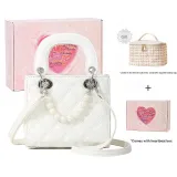 White Heartbeat Box+Chanel-Inspired Makeup Bag