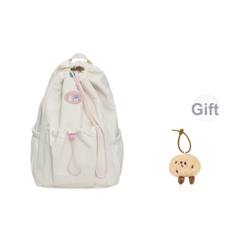 KAMLUI Нейлон Рюкзак Стандартный Унисекс Экрю Черный Розовый Светло-Желтый Светло-Зеленый