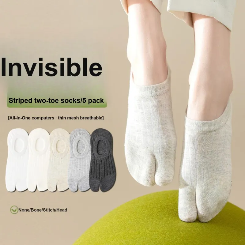 AUGUST No Show Socks Women's 5 Pack-1