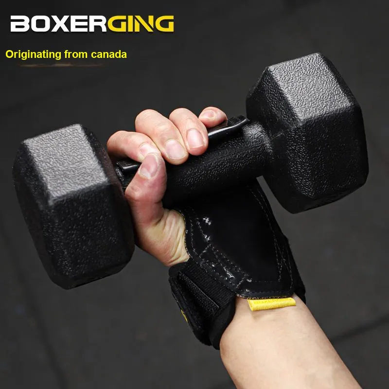 BOXERGING Weightlifting Belts / Gym Gloves Palm Protection-12